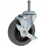 Rubbermaid Caster Replacment with Grip Stem and Side Brake